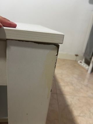 Mesa centro elevable blanca