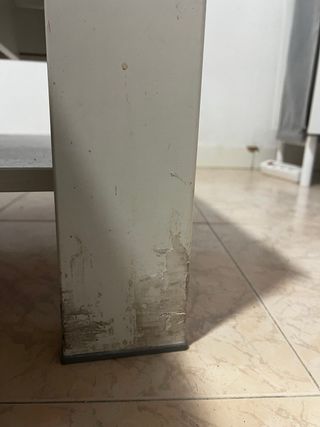 Mesa centro elevable blanca