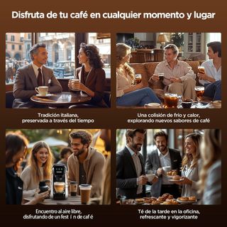 Cafetera multicápsulas 5en1 CAPXSNOB negra NUEVO