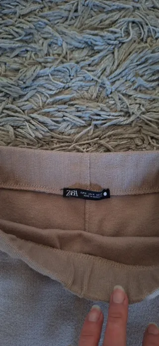 Falda larga Zara marrón
