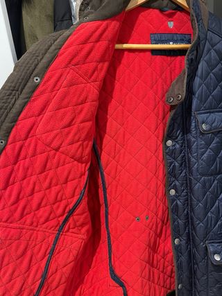 Chaqueta acolchada hombre azul