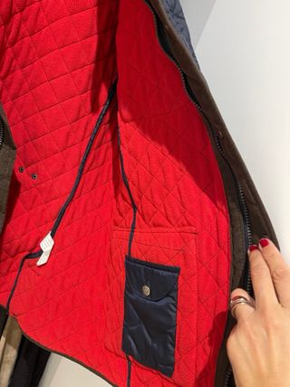 Chaqueta acolchada hombre azul