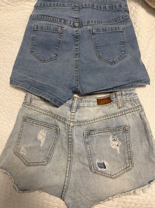 Vaqueros cortos vaqueros mujer