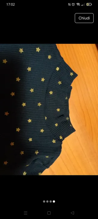 Maglia Kiabi a manica lunga con stelle - 6 anni