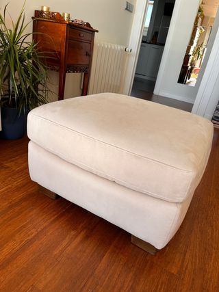 Puff Natuzzi Beige/Blanco Roto