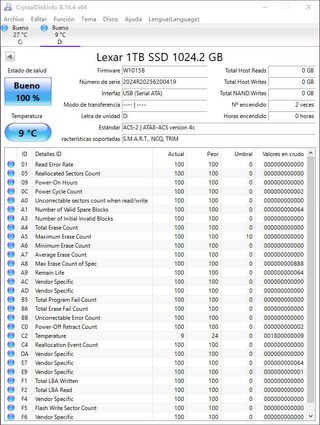Lexar SL500 SSD Externo 1TB USB3.2 Gen2#200419