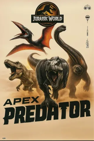 Póster Jurassic Park Comic Con Málaga