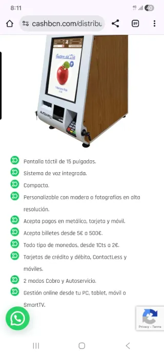 Máquina Autocobro Autopay4