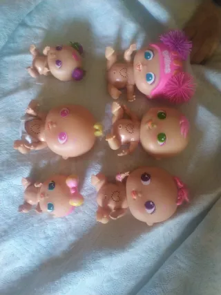 Lote 6 Muñecos Bebé