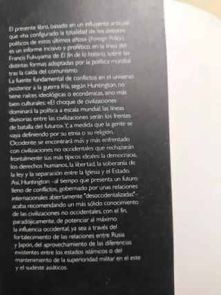 El choque de civilizaciones