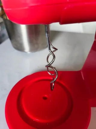 Batidora amasadora roja 7 velocidades