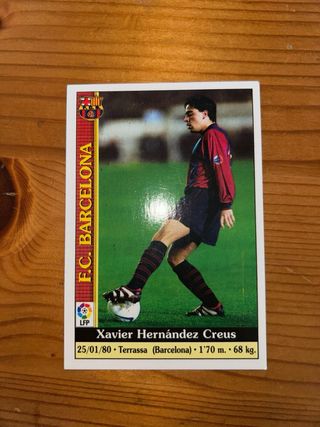 Cromo Xavi Hernández Creus 99/00 FC Barcelona