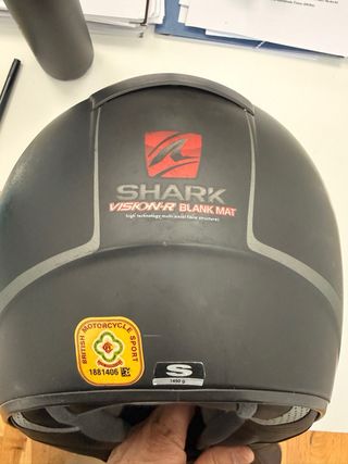 Casco Shark Vision-R Negro Mate Talla S