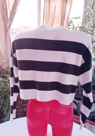 Jersey de Bershka con Rayas Blanco y Negro