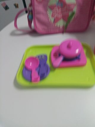 Lote Juguetes Muñeco Silla Trona y Accesorios