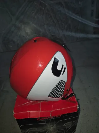 Casco de esquí infantil Carrera rojo