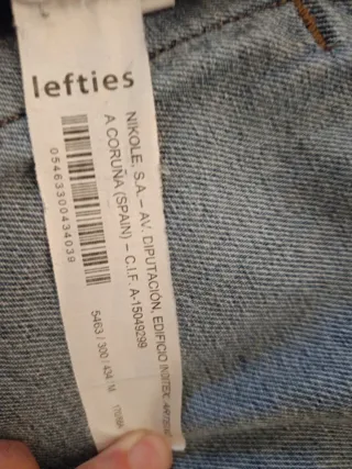 Cazadora tejana Lefties Talla M