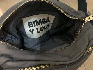 Bolso Bimba y Lola Gris con detalles dorados
