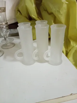 Bicchieri shot in vetro satinato