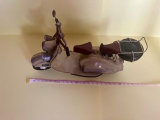 Moto Scooter Vintage Decorativa (24 cm)