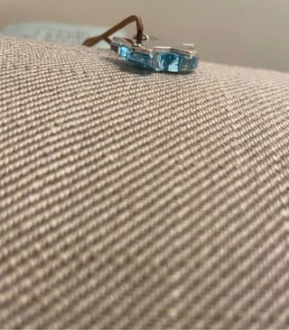 Collana Swarovski cane cristallo azzurro