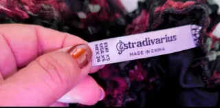 Falda larga plisada floral