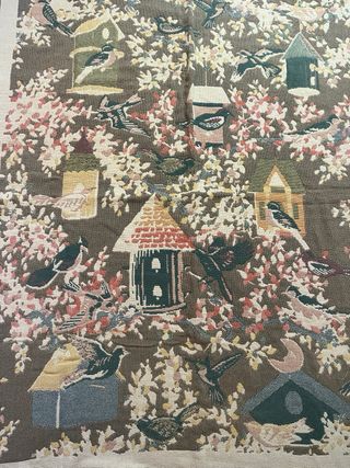 Manta Tapiz Reversible Pájaros 130x160cm