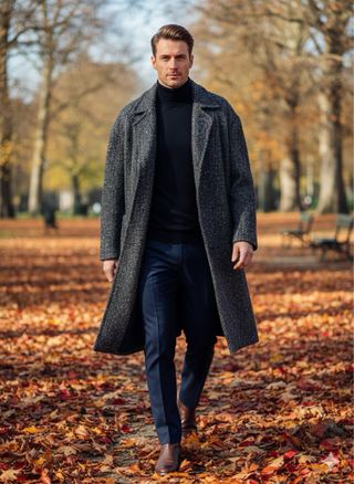 Abrigo Lana Tweed Donegal Talla L