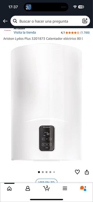 Calentador Ariston Lydos Plus 80L Para reparar