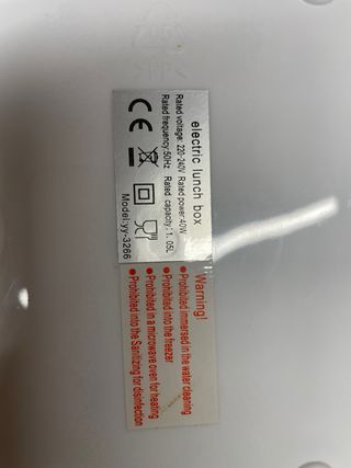 Fiambrera Eléctrica Portátil