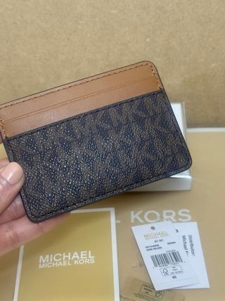 Tarjetero Michael Kors Marrón Logo