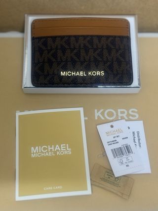 Tarjetero Michael Kors Marrón Logo