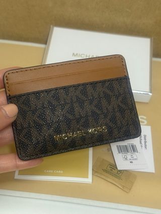 Tarjetero Michael Kors Marrón Logo