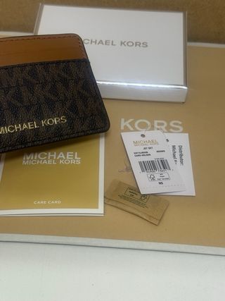 Tarjetero Michael Kors Marrón Logo
