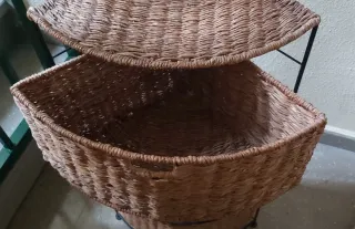 Mueble Rinconera Ratán 4 Cestas