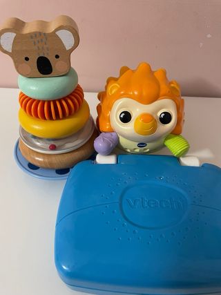 Lote Juguetes Bebé: Koala, Erizo y Portátil