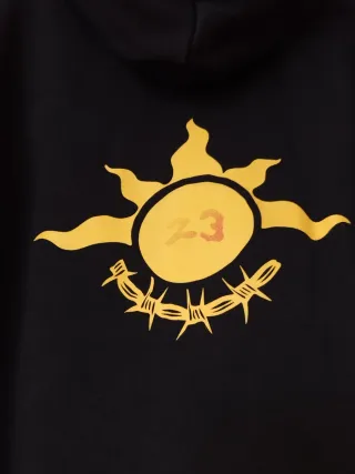 Felpa Jordan con cappuccio e maniche rosse