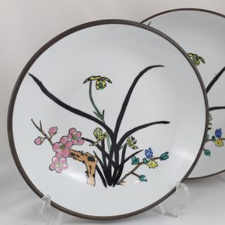 2 Platos Decorativos Cerámica China
