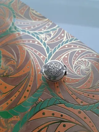 Pastillero de plata antiguo