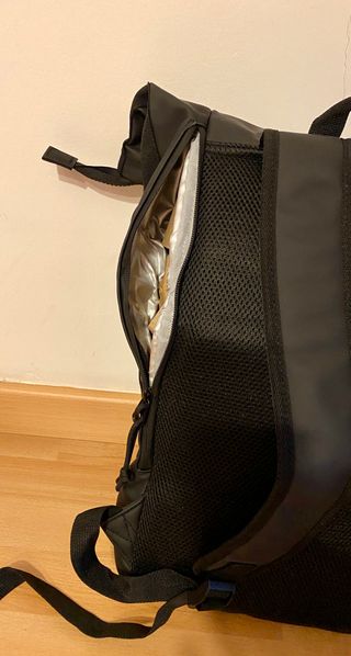 Mochila Leke impermeable enrollable negra