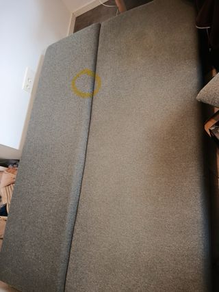 Sofá Cama con Canapé Gris