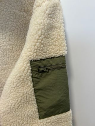 Roxy Chaquetón Borreguito con detalles verdes