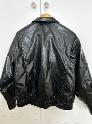 Cazadora cuello efecto pelo Zara