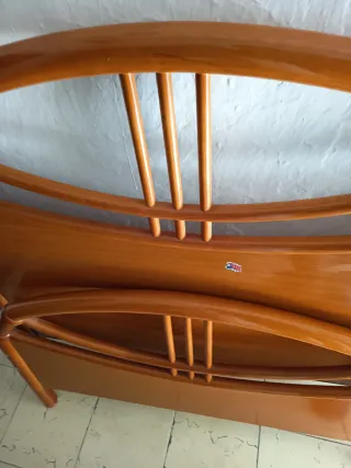 Cama individual de madera 90cm