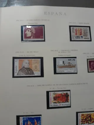 Album Sellos 1992-1999 España Años Completos.