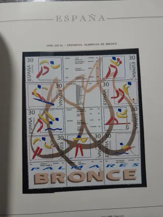 Album Sellos 1992-1999 España Años Completos.