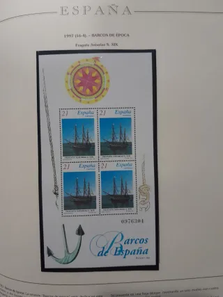 Album Sellos 1992-1999 España Años Completos.