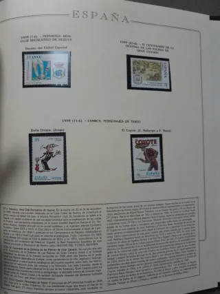 Album Sellos 1992-1999 España Años Completos.