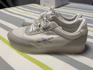 Zapatillas Calvin Klein Jeans Blancas y Grises