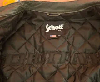 Cazadora de cuero Schott XL->L.